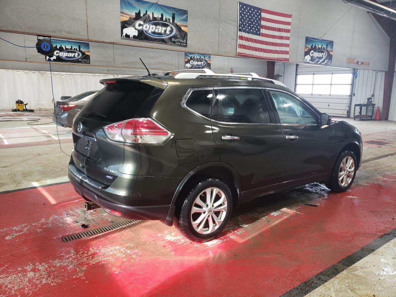 2014 Nissan Rogue VIN 5N1AT2MV4EC794807 Copart auction photo, side damage thumbnail 3