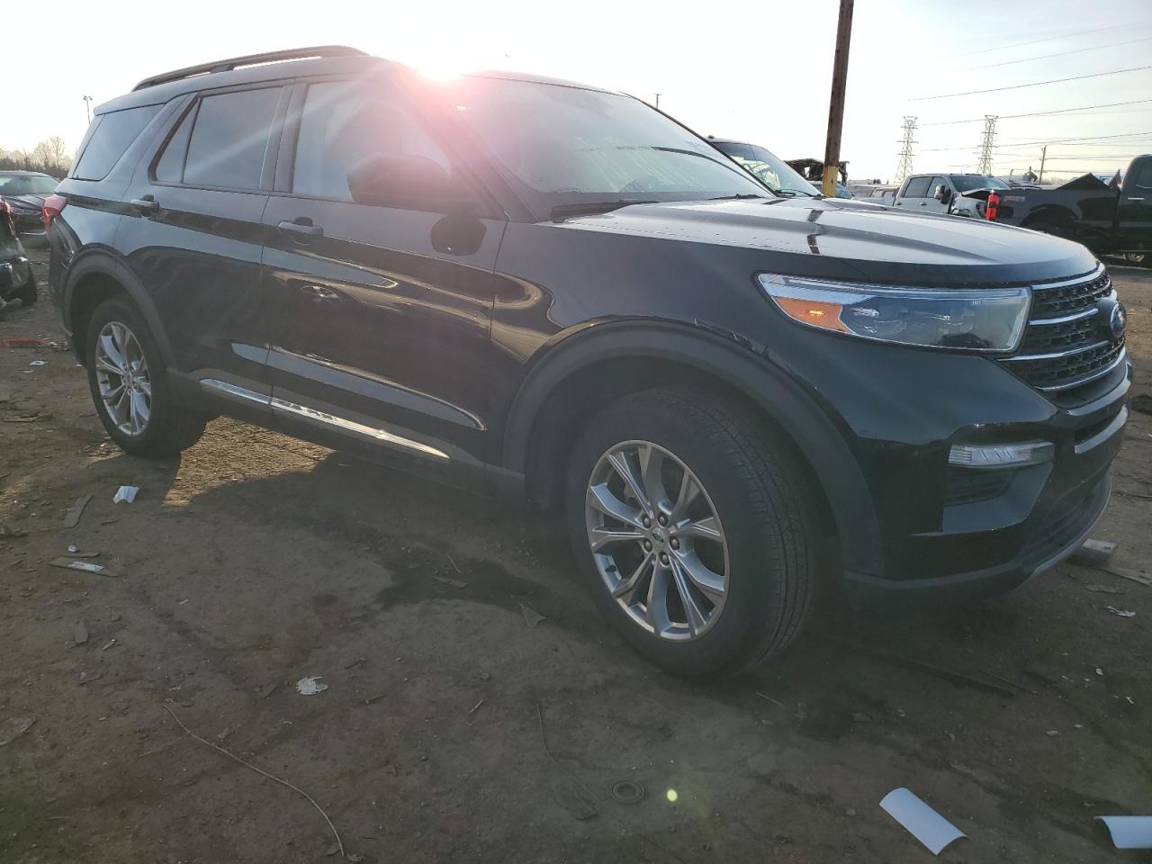 2023 Ford Explorer VIN 1FMSK8DH2PGA15288 Copart auction photo, side damage thumbnail 4