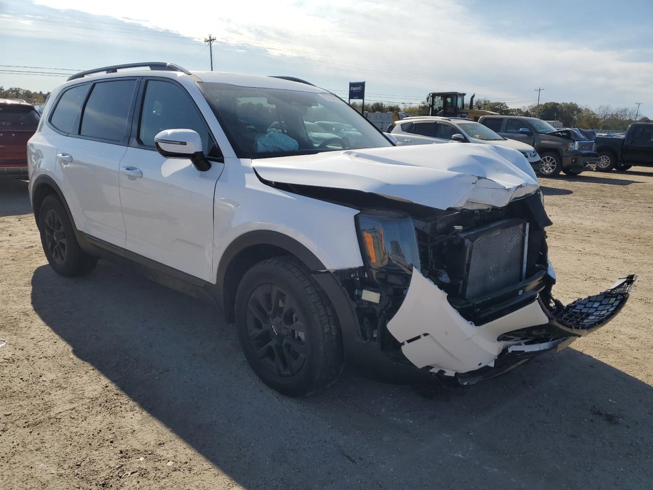 2024 KIA Telluride VIN 5XYP5DGC7RG465289 Copart auction photo, front end / side damage thumbnail 4