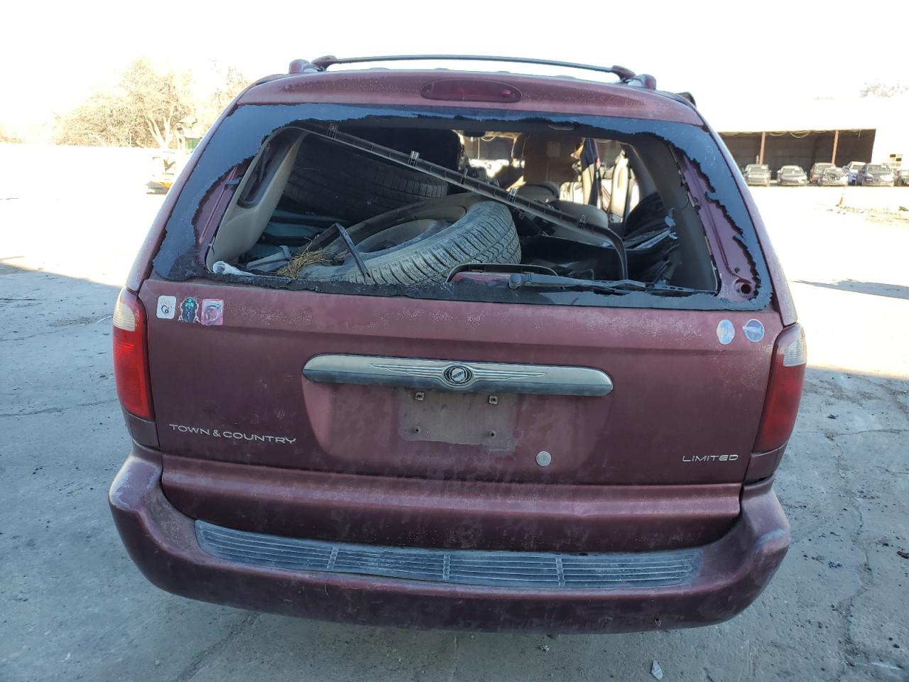 2002 Chrysler Town & Country VIN 2C8GP64L02R638032 Copart auction photo, all over damage thumbnail 6