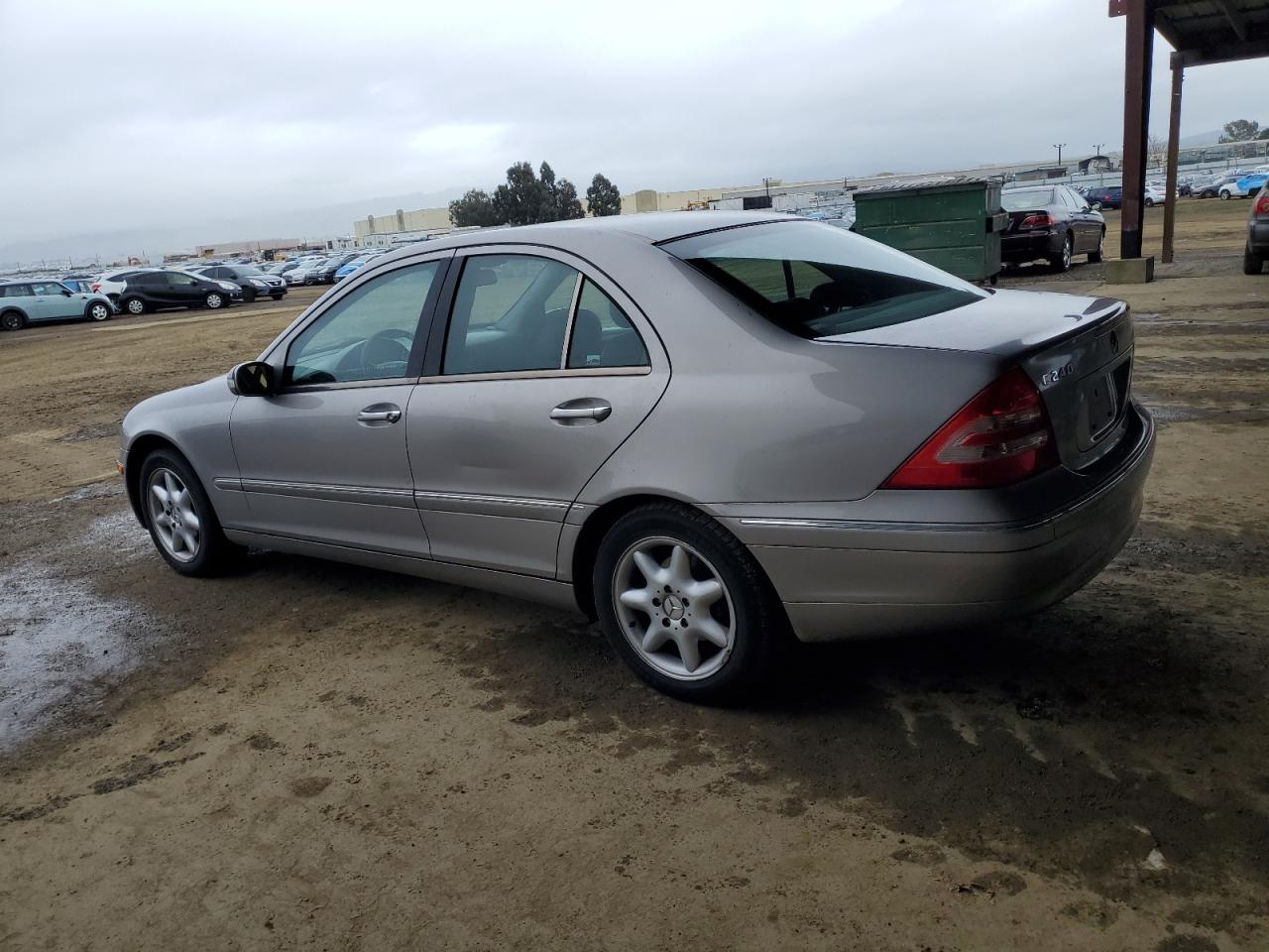 2003 Mercedes-Benz C-klasse VIN WDBRF61J73F423349 Copart auction photo, side / rear end damage thumbnail 2