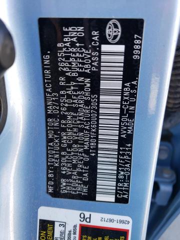 2013 Toyota Camry VIN 4T1BD1FK6DU073055 Copart auction photo, rear end damage thumbnail 12
