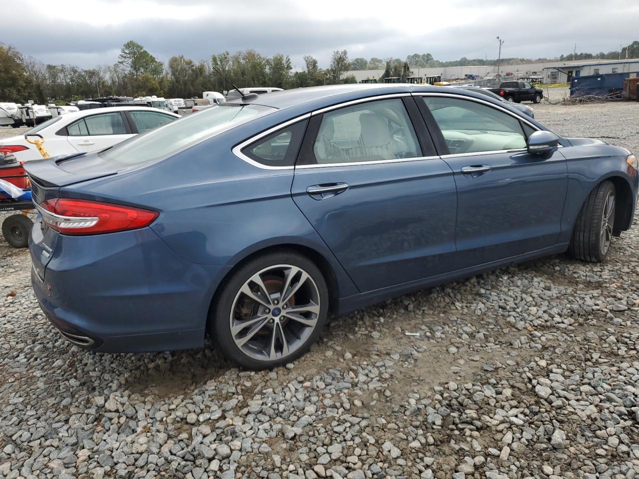 2018 Ford Fusion VIN 3FA6P0K97JR149143 Copart auction photo, water/flood / rear end damage thumbnail 3