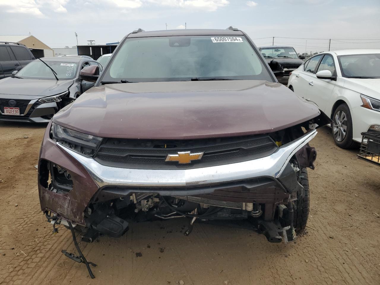 2022 Chevrolet TrailBlazer VIN KL79MRSL7NB128672 Copart auction photo, front end damage thumbnail 5