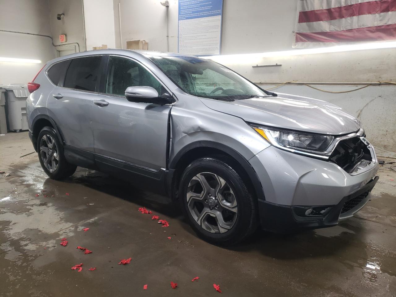 2019 Honda CR-V VIN 5J6RW2H80KL025133 Copart auction photo, front end / side damage thumbnail 4