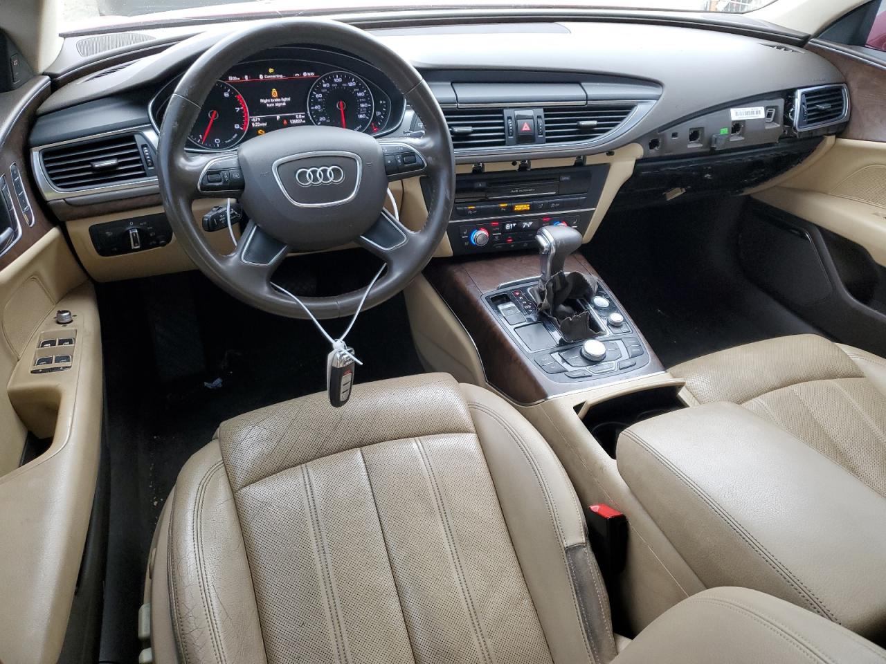 2013 Audi A7 VIN WAU2GAFC1DN022641 Copart auction photo, vandalism / front end damage thumbnail 8