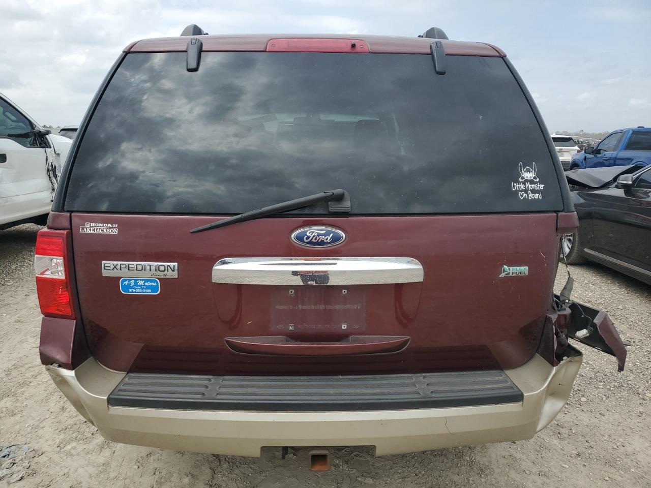 2010 Ford Expedition VIN 1FMJU1H59AEB70842 Copart auction photo, front end / rear end damage thumbnail 6