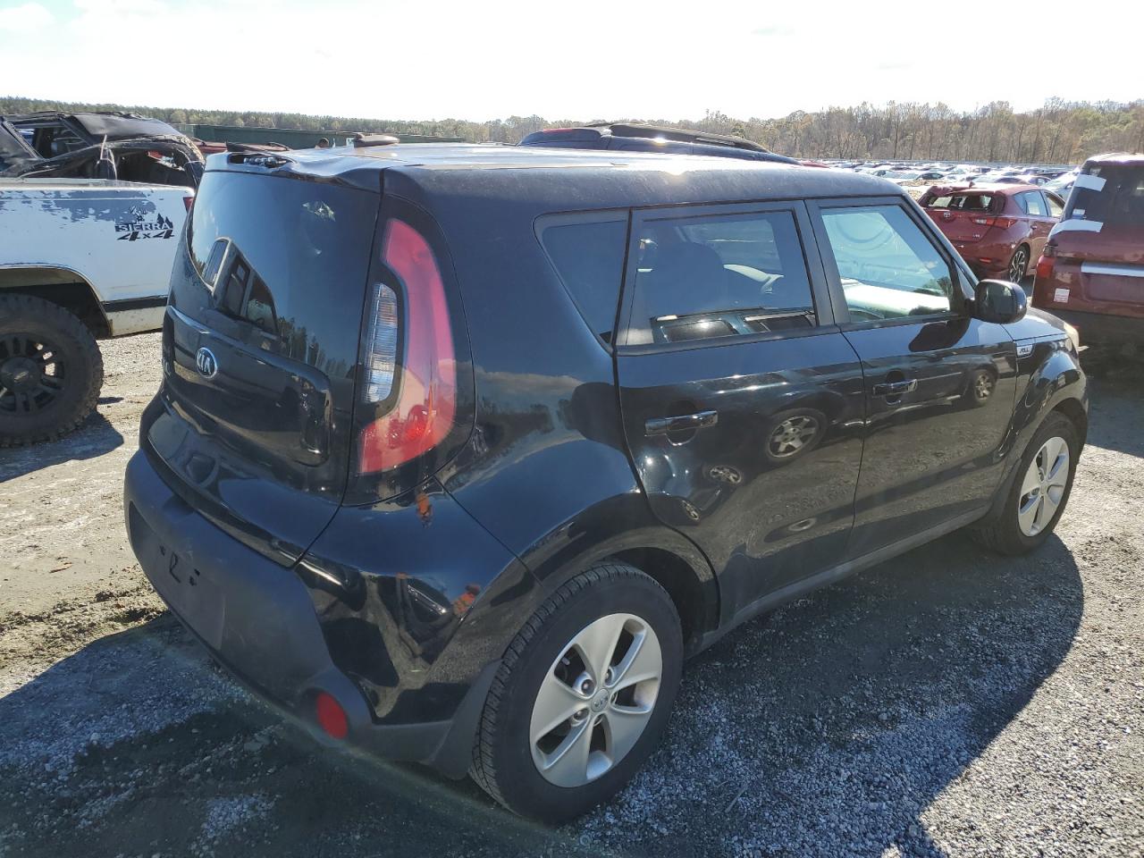 2015 KIA Soul VIN KNDJN2A22F7204784 Copart auction photo, top/roof damage thumbnail 3