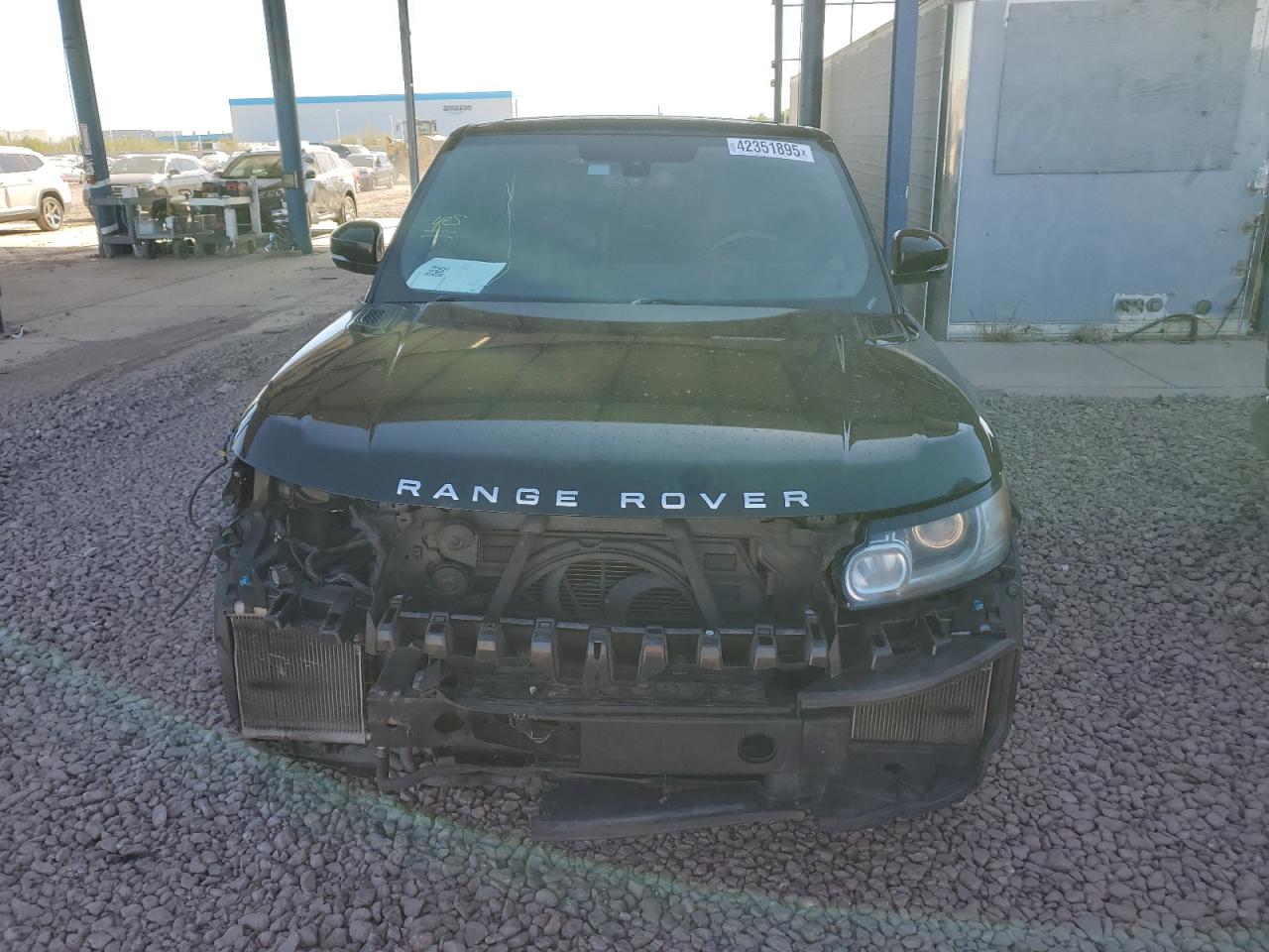 2014 Land Rover Range Rover VIN SALWR2EF2EA322593 Copart auction photo, front end damage thumbnail 5
