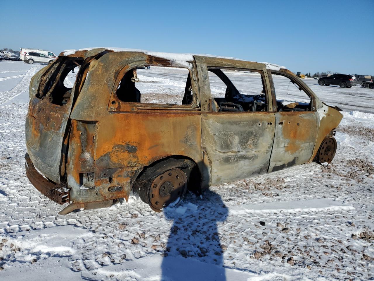 2015 Dodge Caravan VIN 2C4RDGBG2FR606624 Copart auction photo, burn - interior / burn - engine damage thumbnail 3