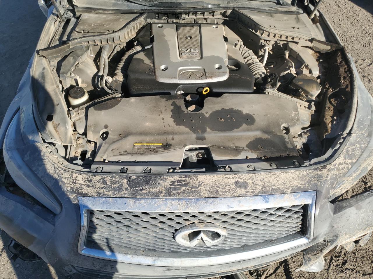 2014 Infiniti Q50 VIN JN1BV7AP1EM682341 Copart auction photo, rollover damage thumbnail 11