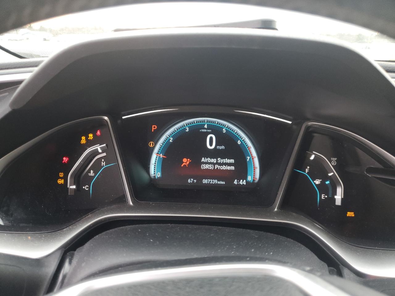 2016 Honda Civic VIN 19XFC1F77GE045465 Copart auction photo, rear end / front end damage thumbnail 9