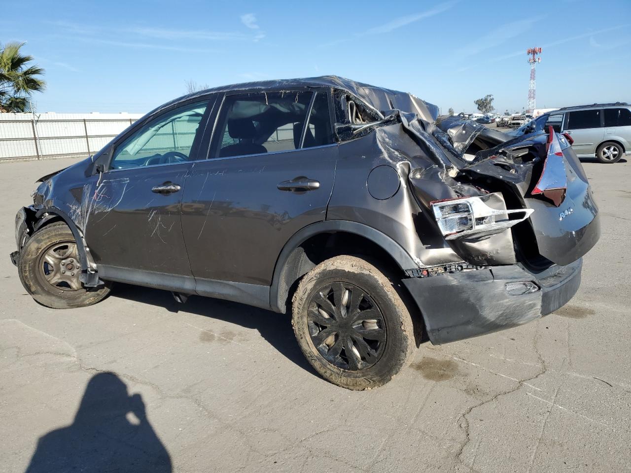 2015 Toyota RAV 4 VIN 2T3BFREV9FW265598 Copart auction photo, rollover damage thumbnail 2