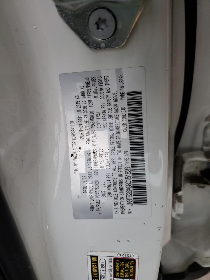2008 Mazda CX-9 VIN JM3TB28A980151826 Copart auction photo, front end damage thumbnail 14