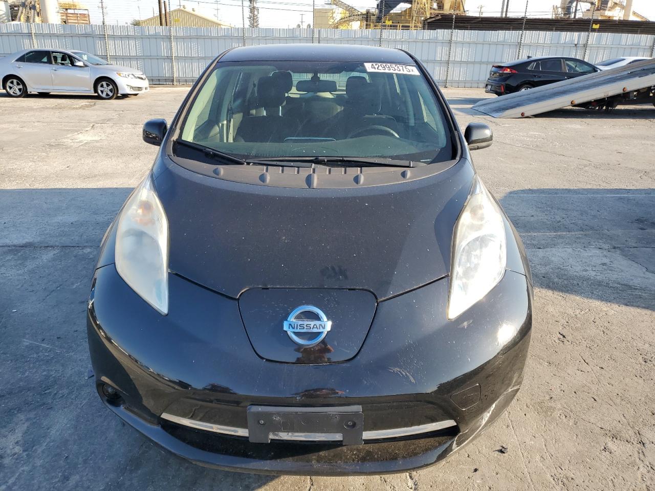 2015 Nissan Leaf VIN 1N4AZ0CPXFC314321 Copart auction photo, rear end / front end damage thumbnail 5