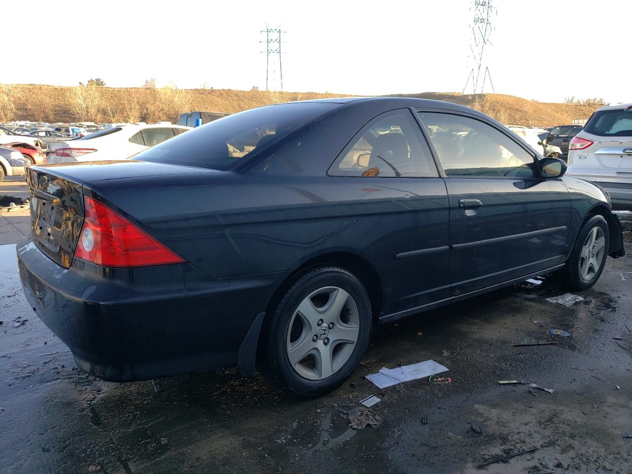 2005 Honda Civic VIN 1HGEM21905L047023 Copart auction photo, front end / hail damage thumbnail 3