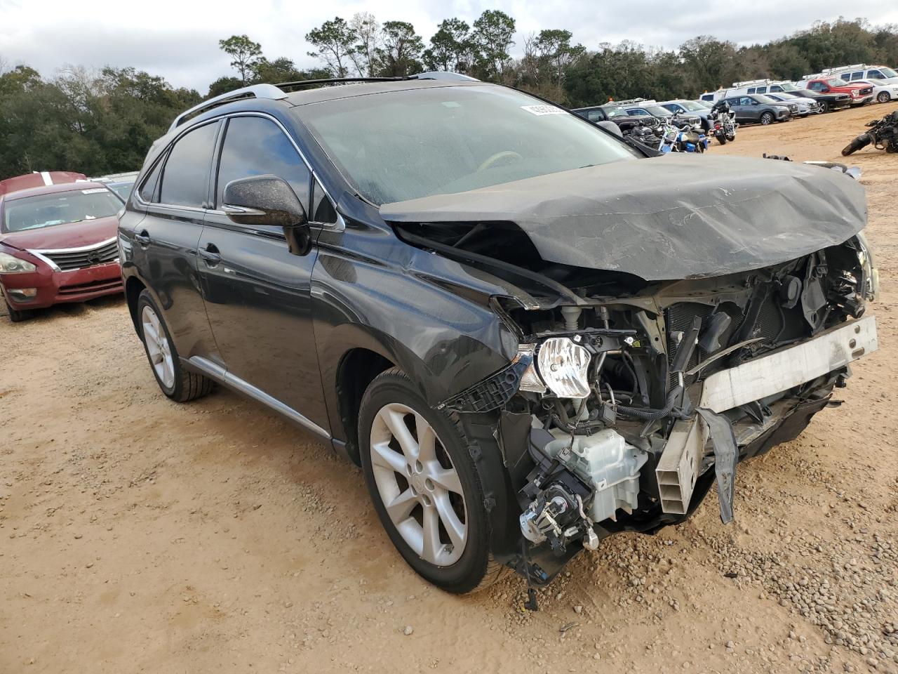 2012 Lexus RX VIN 2T2ZK1BA2CC066391 Copart auction photo, front end damage thumbnail 4