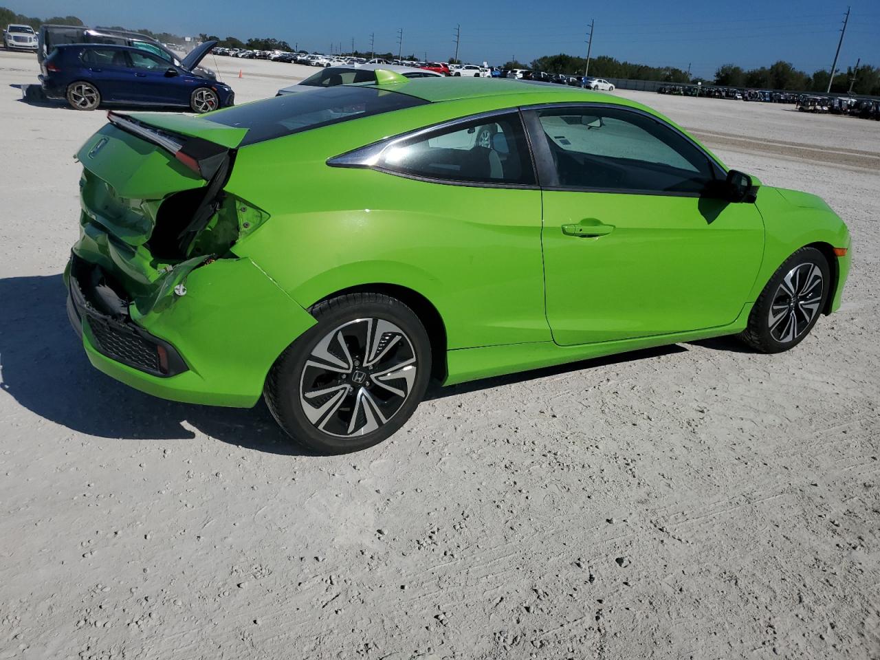 2016 Honda Civic VIN 2HGFC3B34GH359627 Copart auction photo, rear end damage thumbnail 3