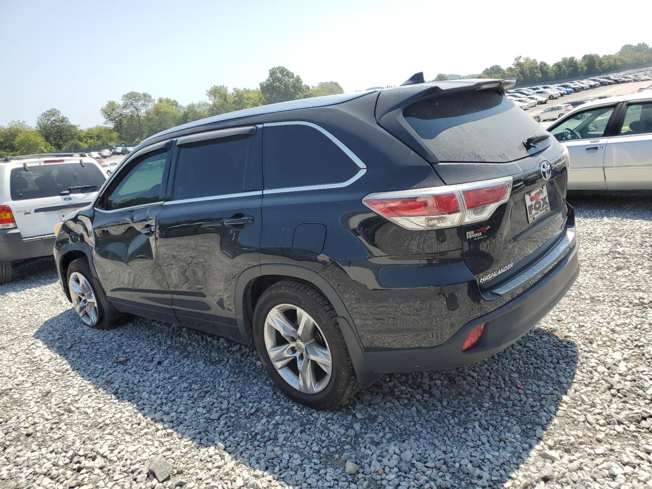 2014 Toyota Highlander VIN 5TDDKRFH9ES062661 Copart auction photo, side / undercarriage damage thumbnail 2