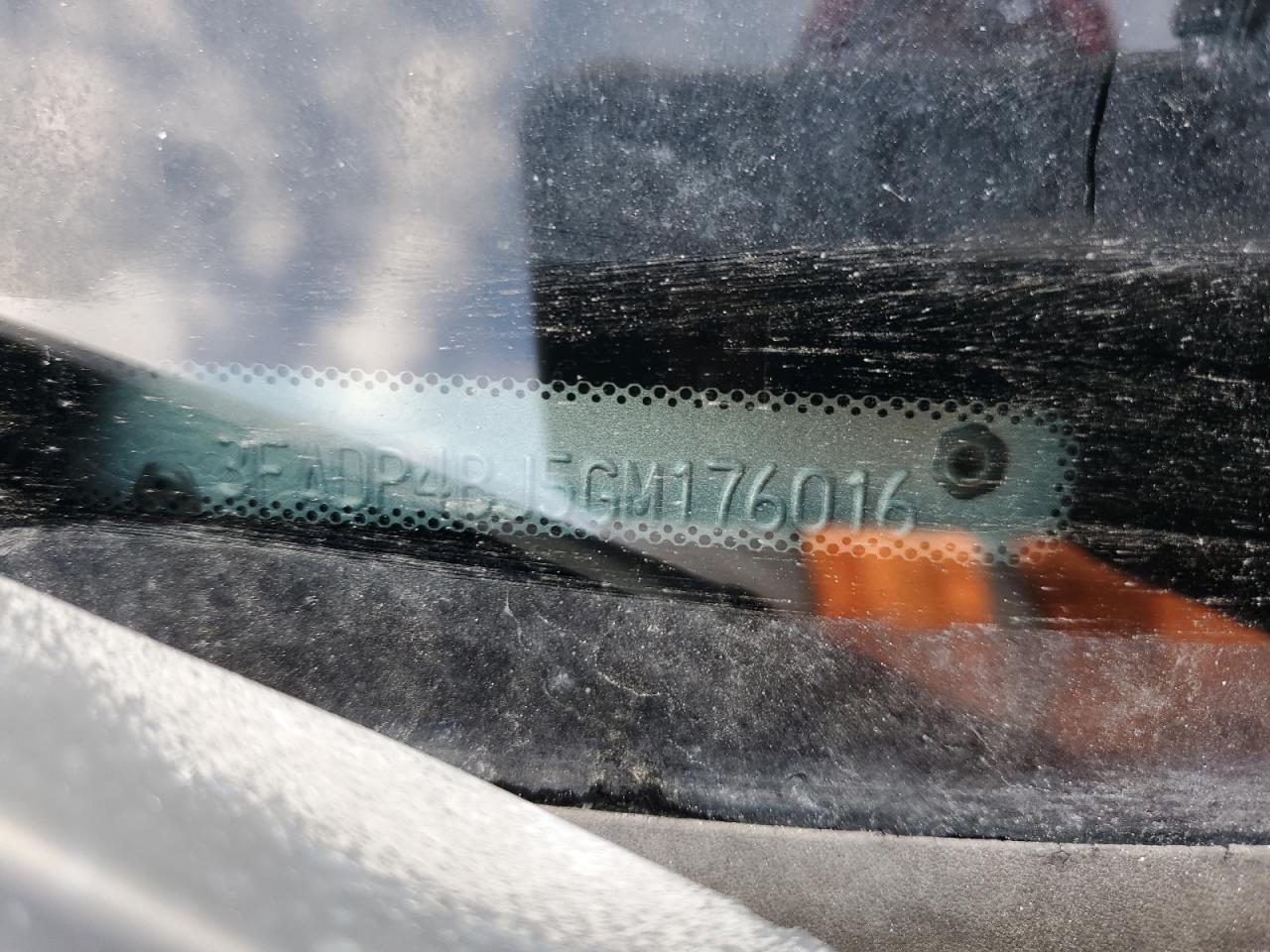 2016 Ford Fiesta VIN 3FADP4BJ5GM176016 Copart auction photo, hail damage thumbnail 12