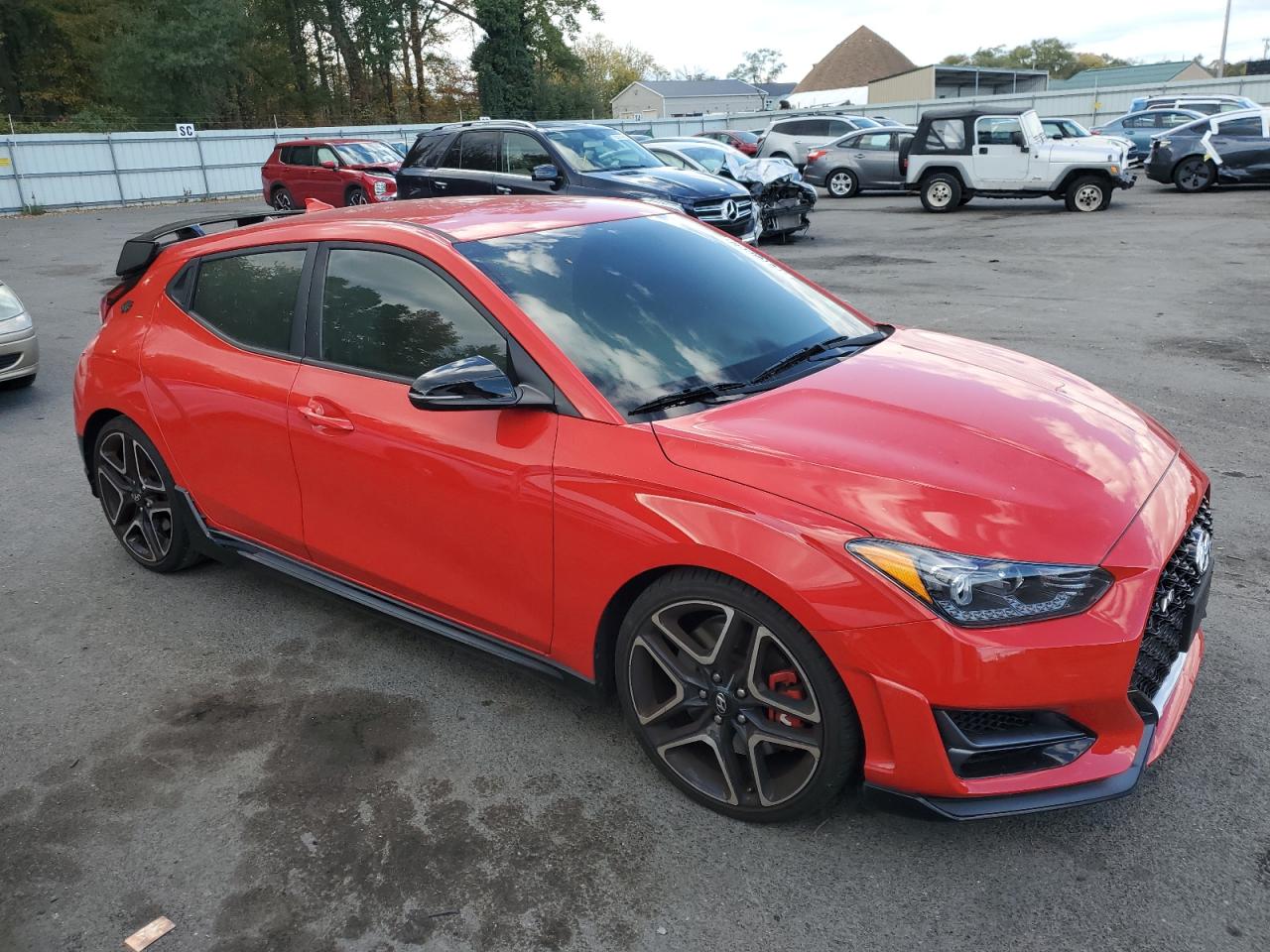 2020 Hyundai Veloster VIN KMHT36AH2LU003485 Copart auction photo, burn - interior damage thumbnail 4