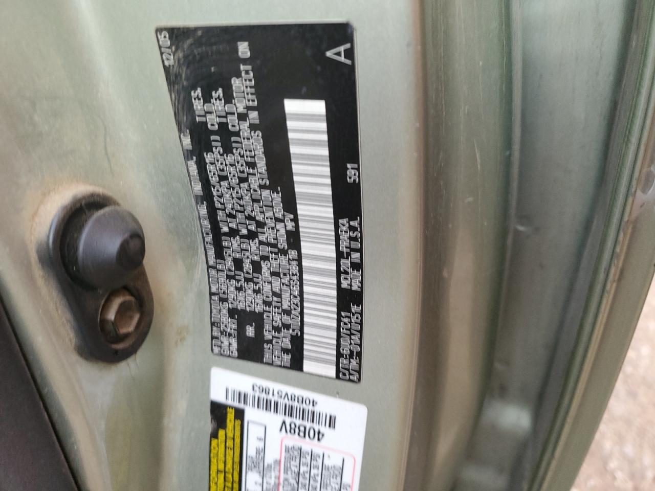 2006 Toyota Sienna VIN 5TDZA23C46S438418 Copart auction photo, front end damage thumbnail 13