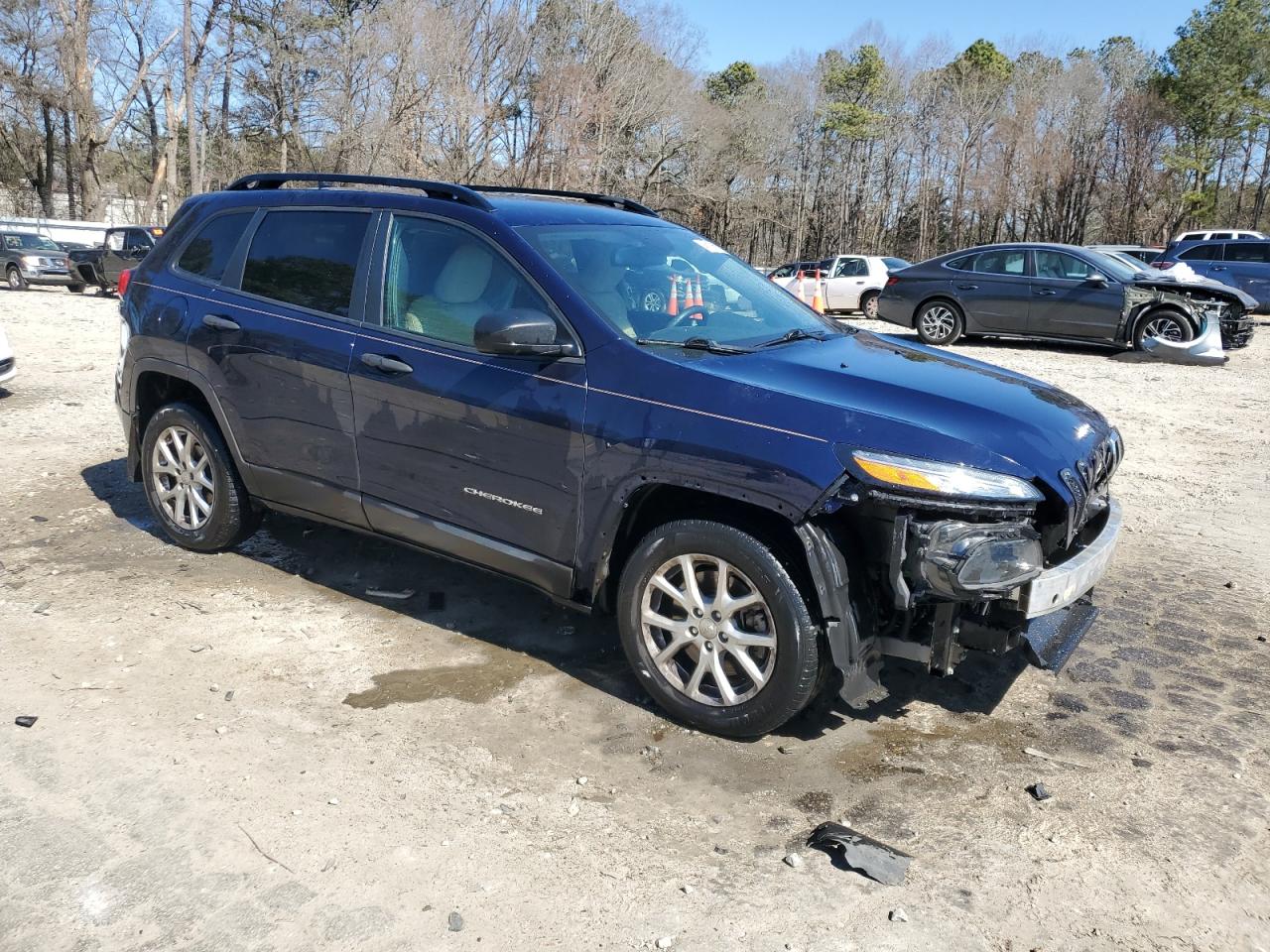 2016 Jeep Grand Cherokee VIN 1C4PJLAB3GW287693 Copart auction photo, front end damage thumbnail 4