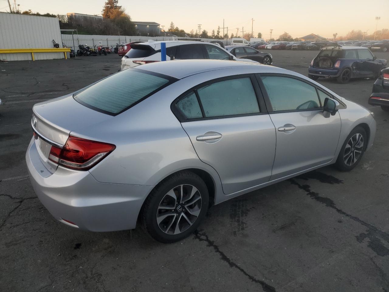 2015 Honda Civic VIN 2HGFB2F83FH523144 Copart auction photo, water/flood damage thumbnail 3