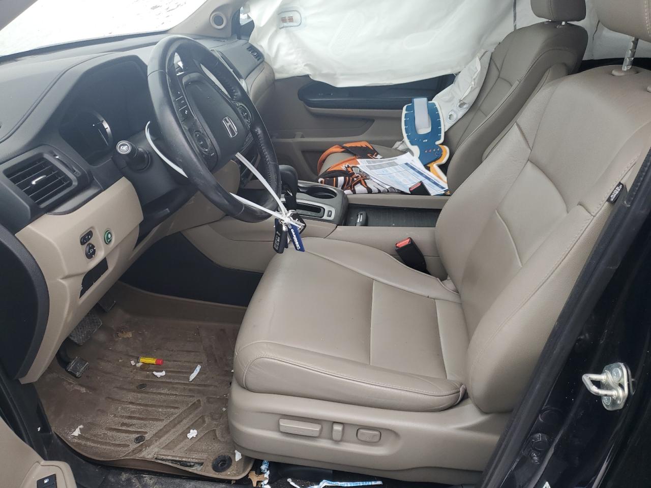 2017 Honda Pilot VIN 5FNYF5H57HB018717 Copart auction photo, front end / side damage thumbnail 7
