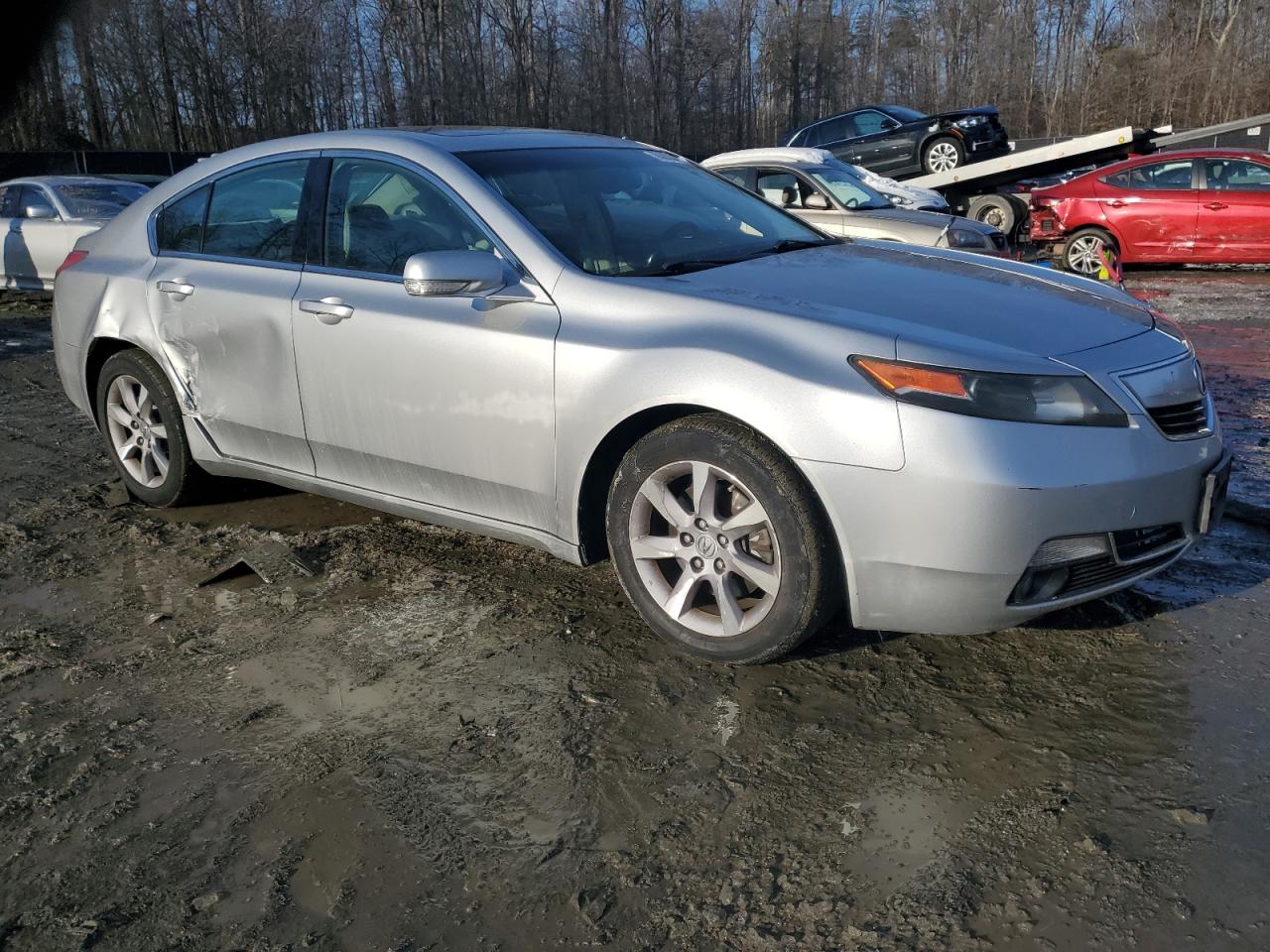 2013 Acura TL VIN 19UUA8F23DA016281 Copart auction photo, side damage thumbnail 4