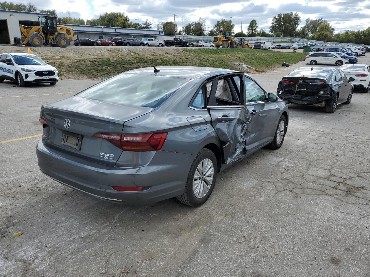 2019 Volkswagen Jetta VIN 3VWC57BU7KM168674 Copart auction photo, side damage thumbnail 3