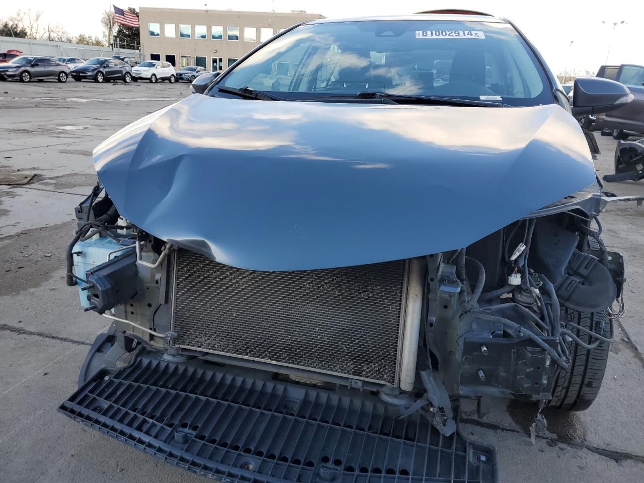 2017 Toyota Corolla VIN 2T1BURHE6HC859872 Copart auction photo, front end / hail damage thumbnail 5