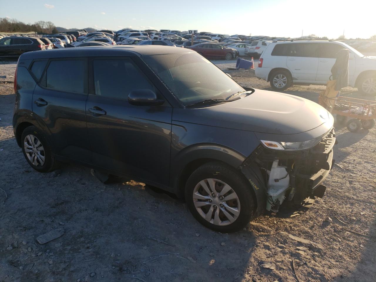 2020 KIA Soul VIN KNDJ23AU6L7001568 Copart auction photo, front end damage thumbnail 4