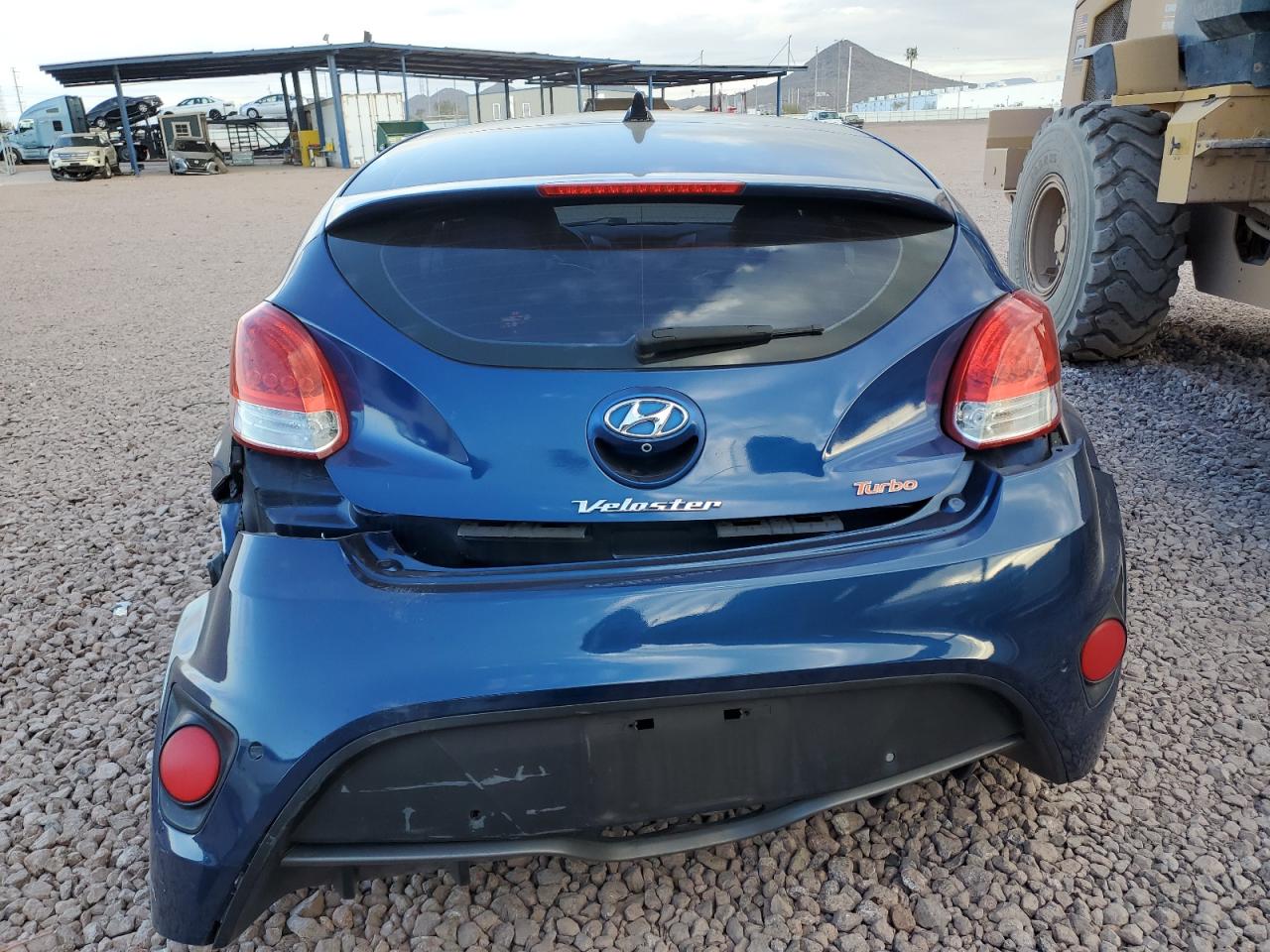2016 Hyundai Veloster VIN KMHTC6AE9GU301320 Copart auction photo, rear end damage thumbnail 6