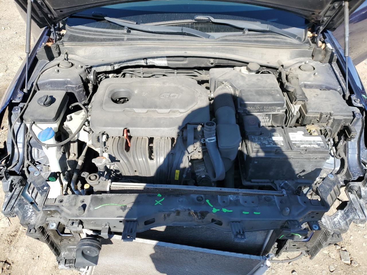 2016 KIA Optima VIN 5XXGT4L36GG092193 Copart auction photo, front end damage thumbnail 11