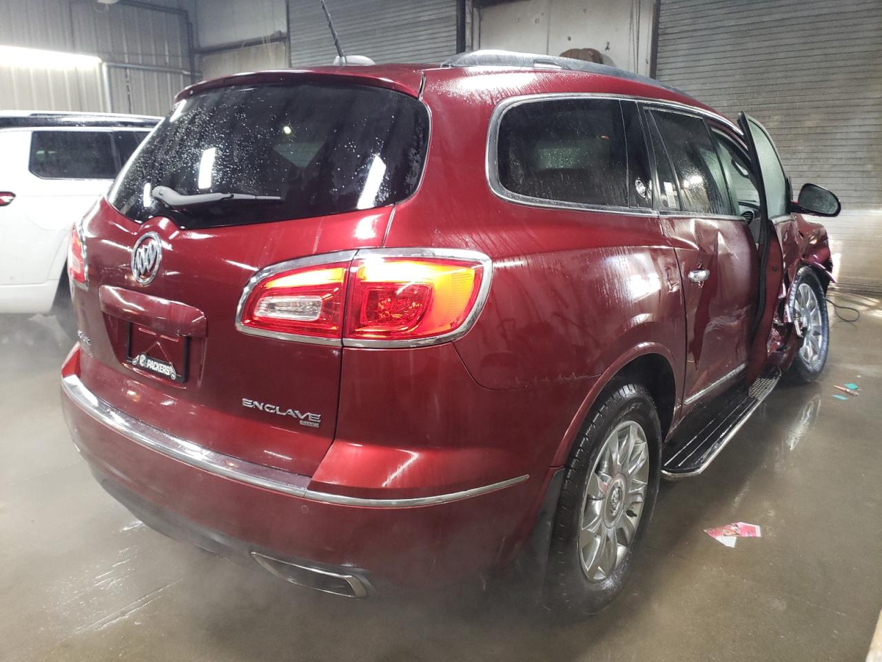 2017 Buick Enclave VIN 5GAKVBKD1HJ322577 Copart auction photo, side / front end damage thumbnail 3
