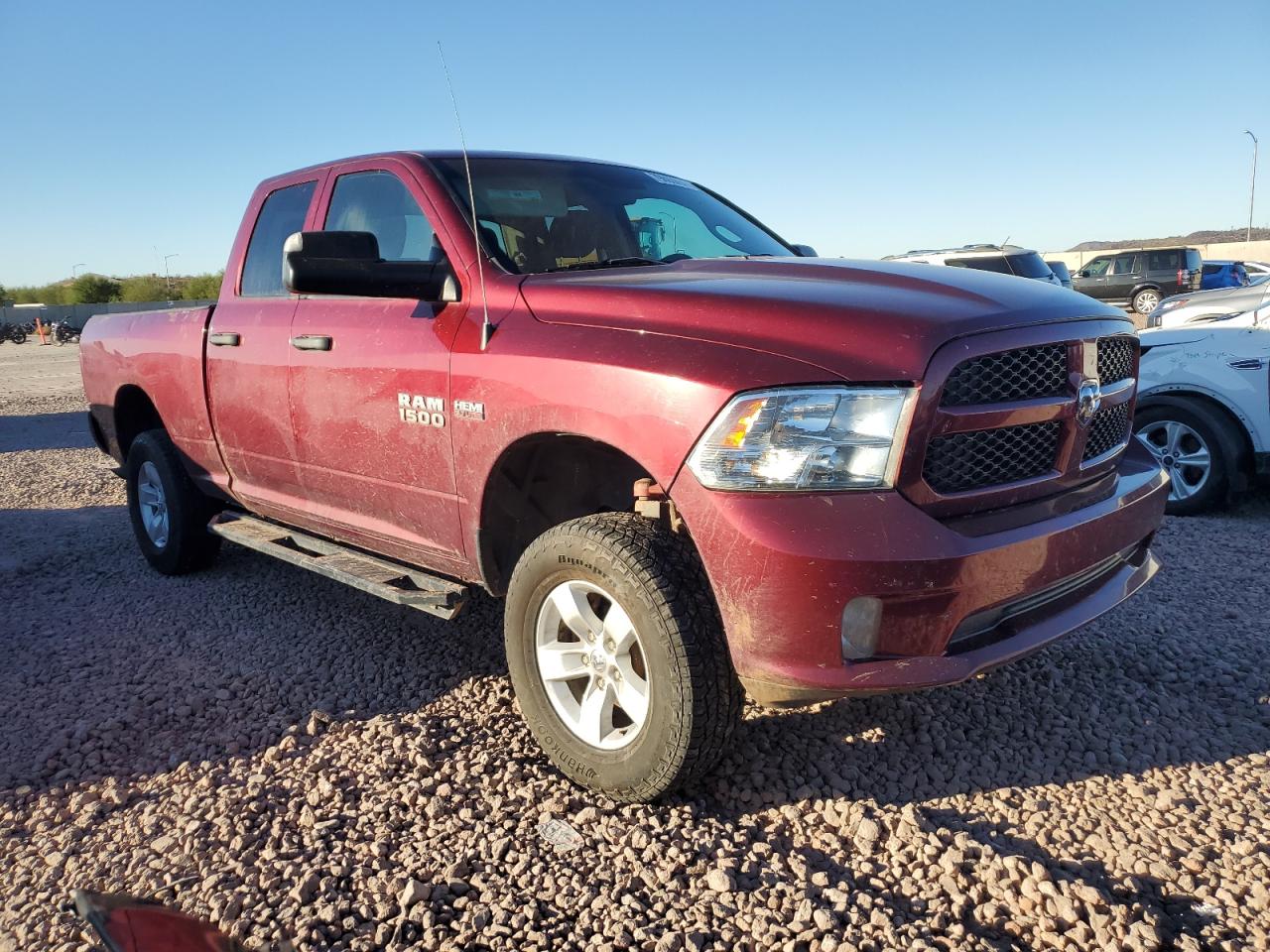 2018 RAM 1500 VIN 1C6RR7FT9JS348416 Copart auction photo, rear end damage thumbnail 4