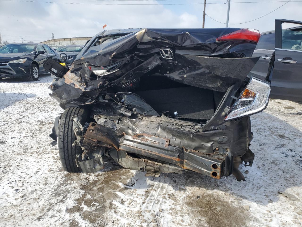 2016 Honda Civic VIN 19XFC2F52GE004908 Copart auction photo, rear end / front end damage thumbnail 6