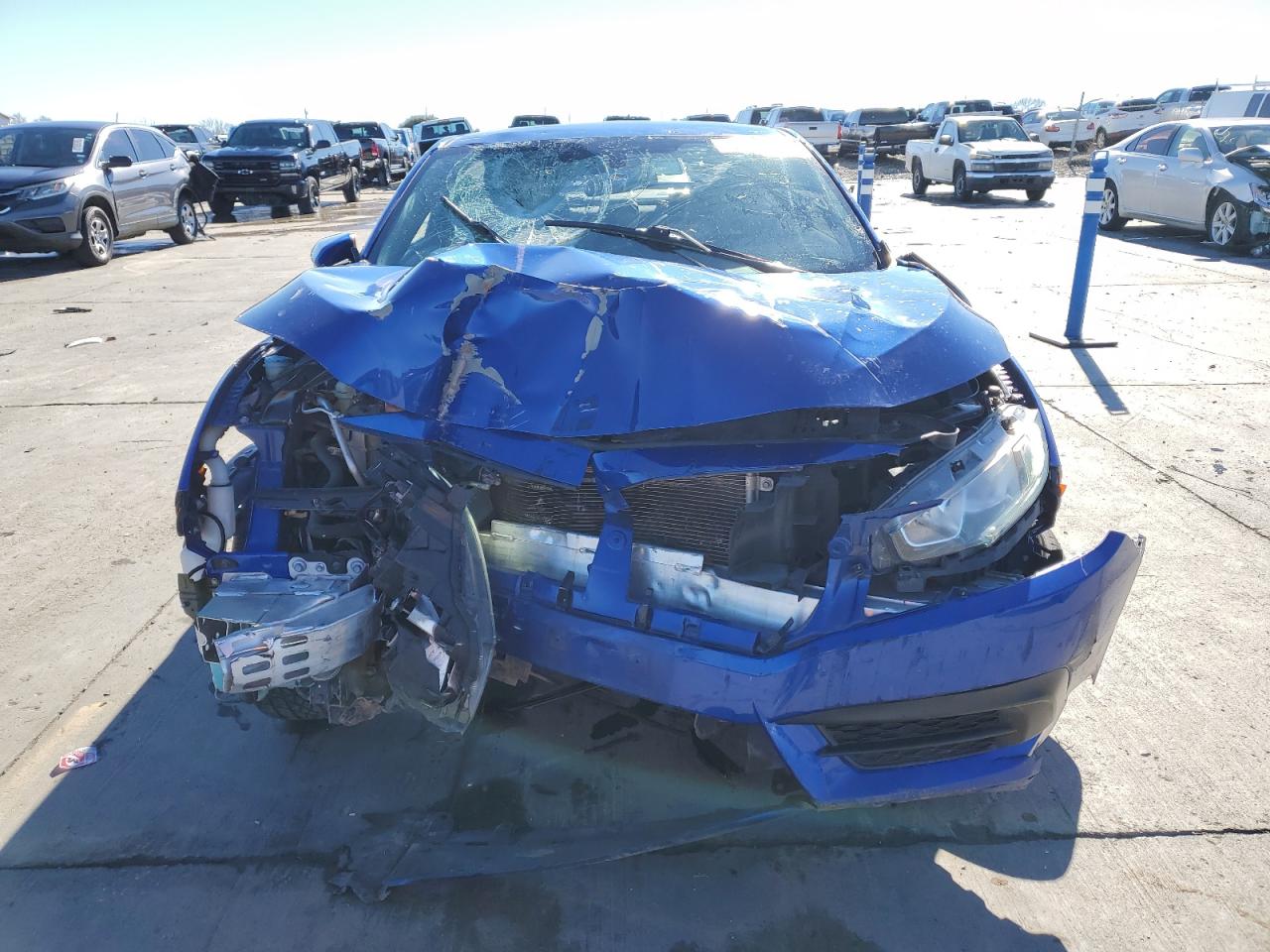 2018 Honda Civic VIN 2HGFC4B58JH304435 Copart auction photo, all over damage thumbnail 5