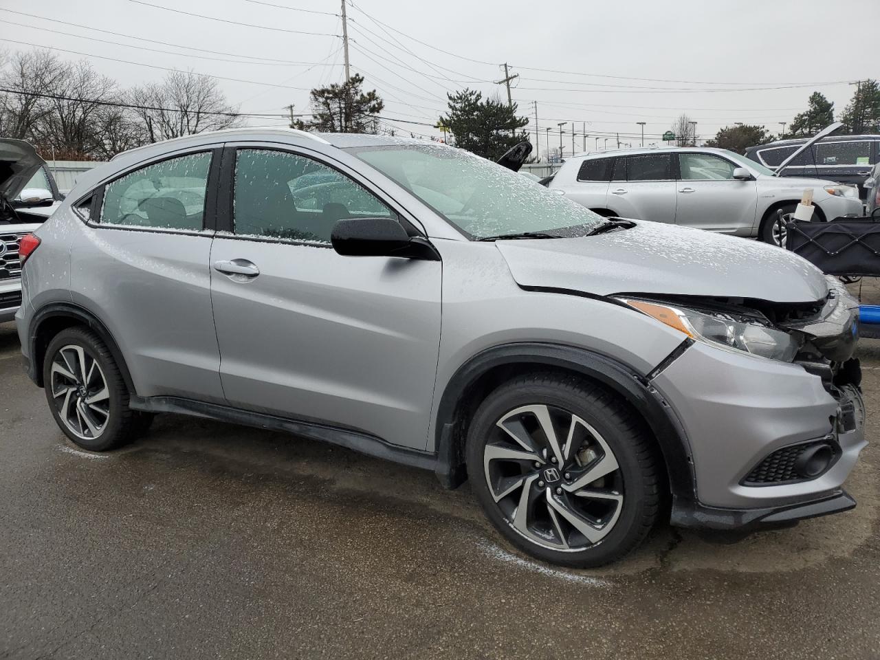 2020 Honda HR-V VIN 3CZRU6H15LG702790 Copart auction photo, front end damage thumbnail 4