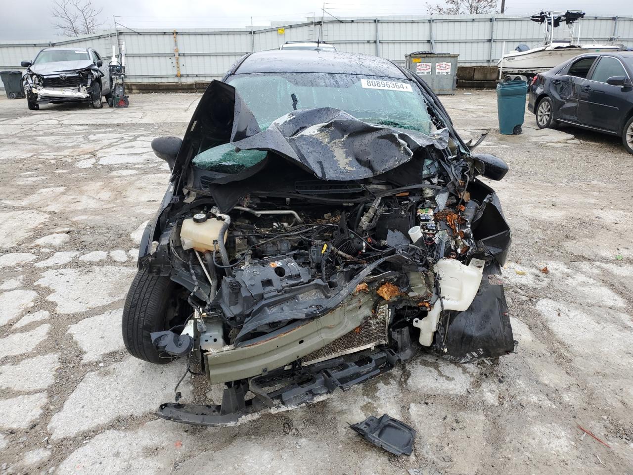 2014 Ford Fiesta VIN 3FADP4AJXEM110544 Copart auction photo, front end / side damage thumbnail 5