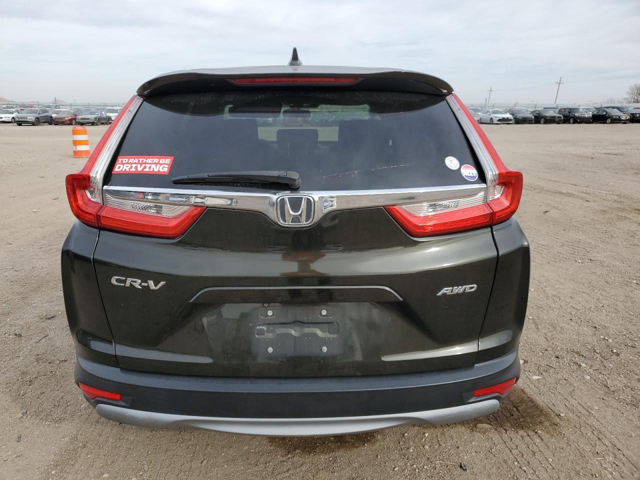 2017 Honda CR-V VIN 2HKRW2H58HH617999 Copart auction photo, side damage thumbnail 6
