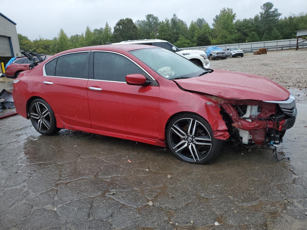 2017 Honda Accord VIN 1HGCR2F57HA085458 Copart auction photo, all over damage thumbnail 4