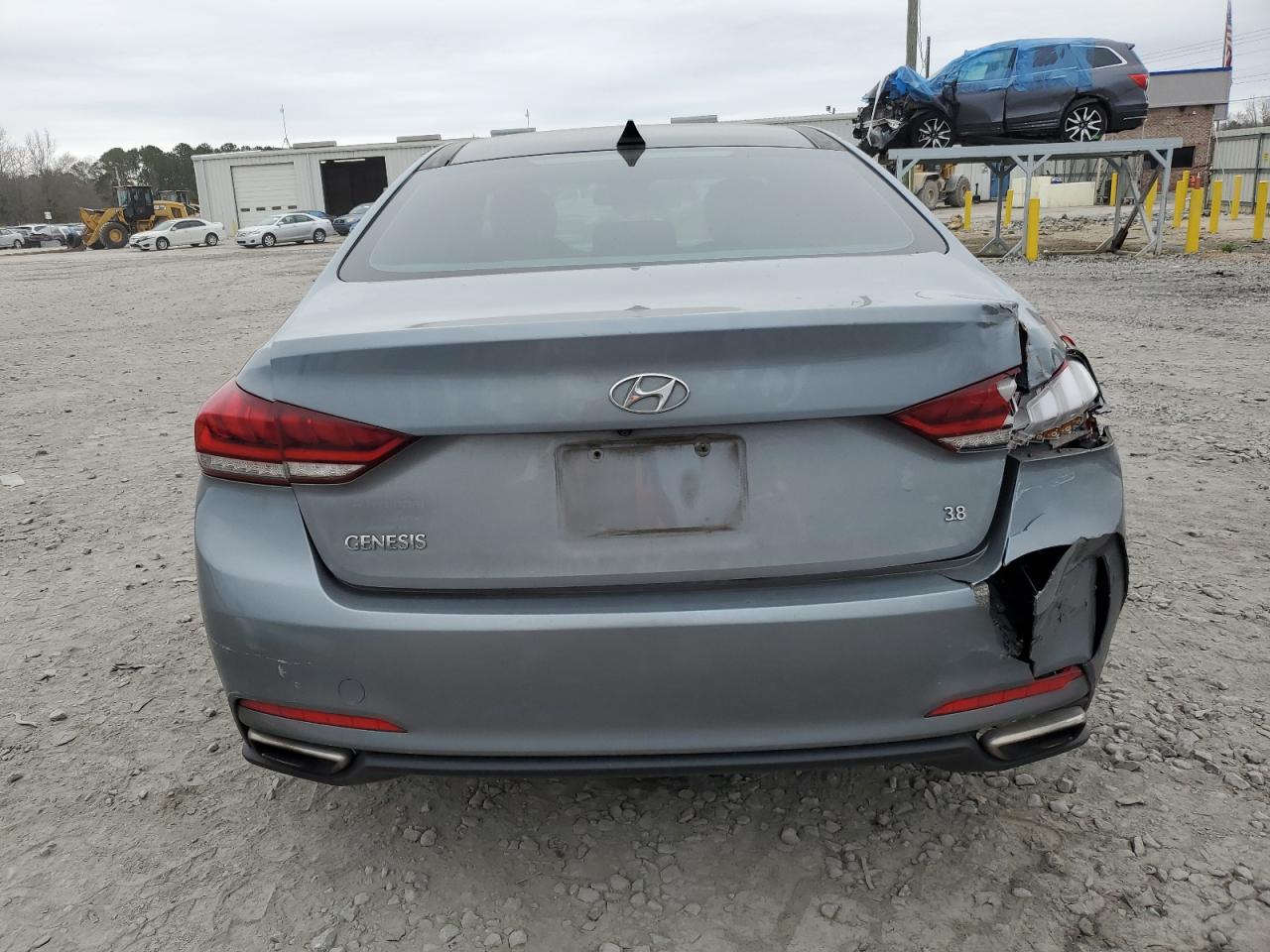 2015 Hyundai Genesis VIN KMHGN4JE7FU033026 Copart auction photo, rear end damage thumbnail 6