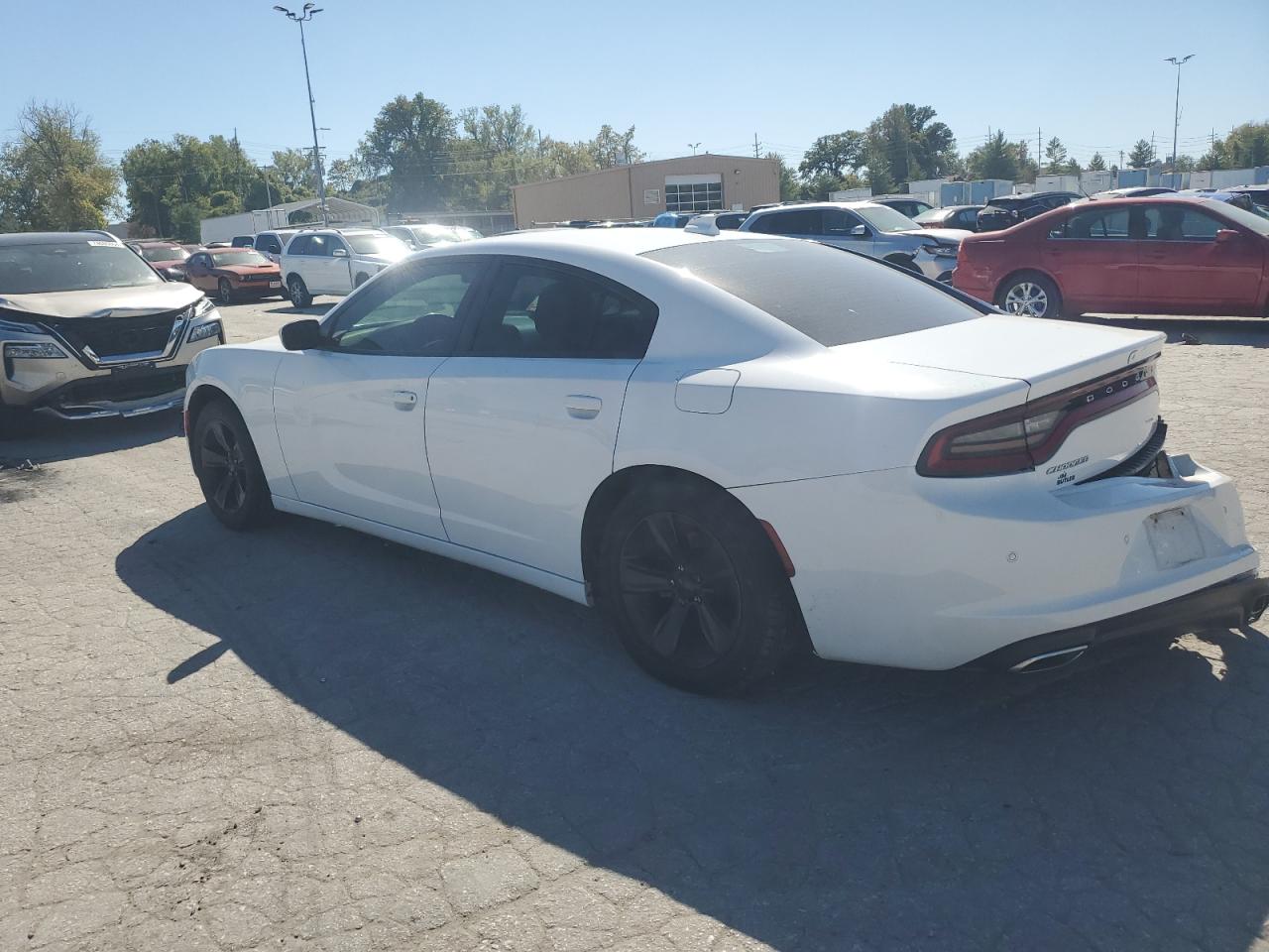 2018 Dodge Charger VIN 2C3CDXHG9JH174338 Copart auction photo, rear end / side damage thumbnail 2