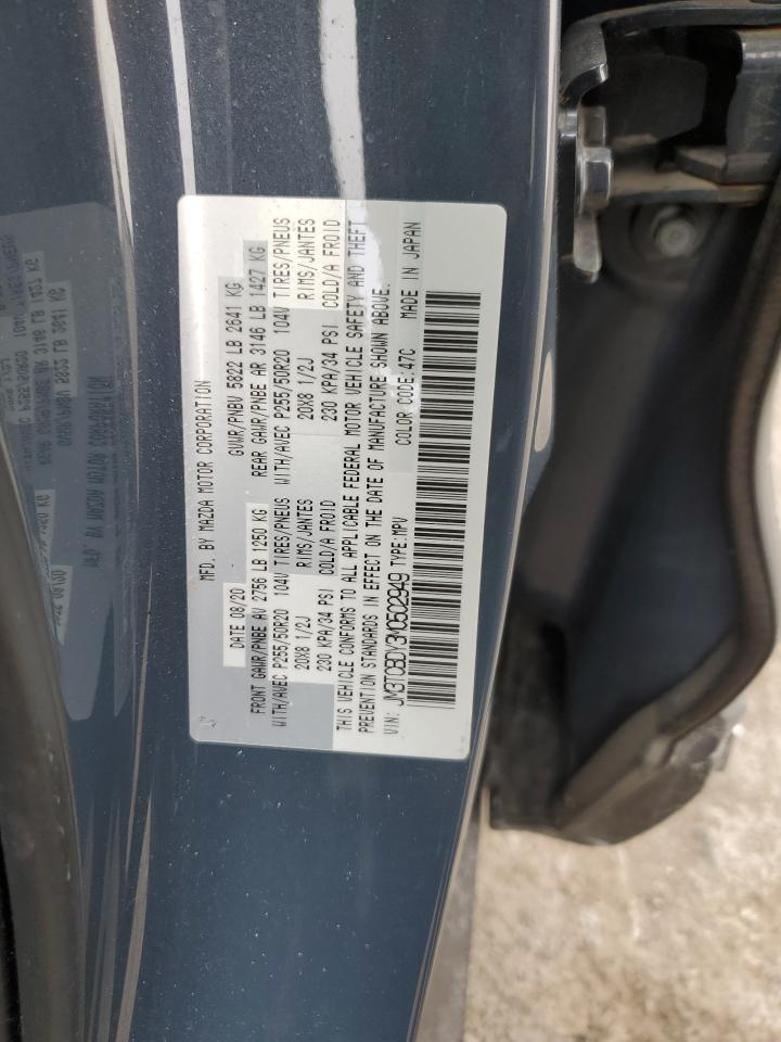 2021 Mazda CX-9 VIN JM3TCBDY3M0502949 Copart auction photo, front end / undercarriage damage thumbnail 15