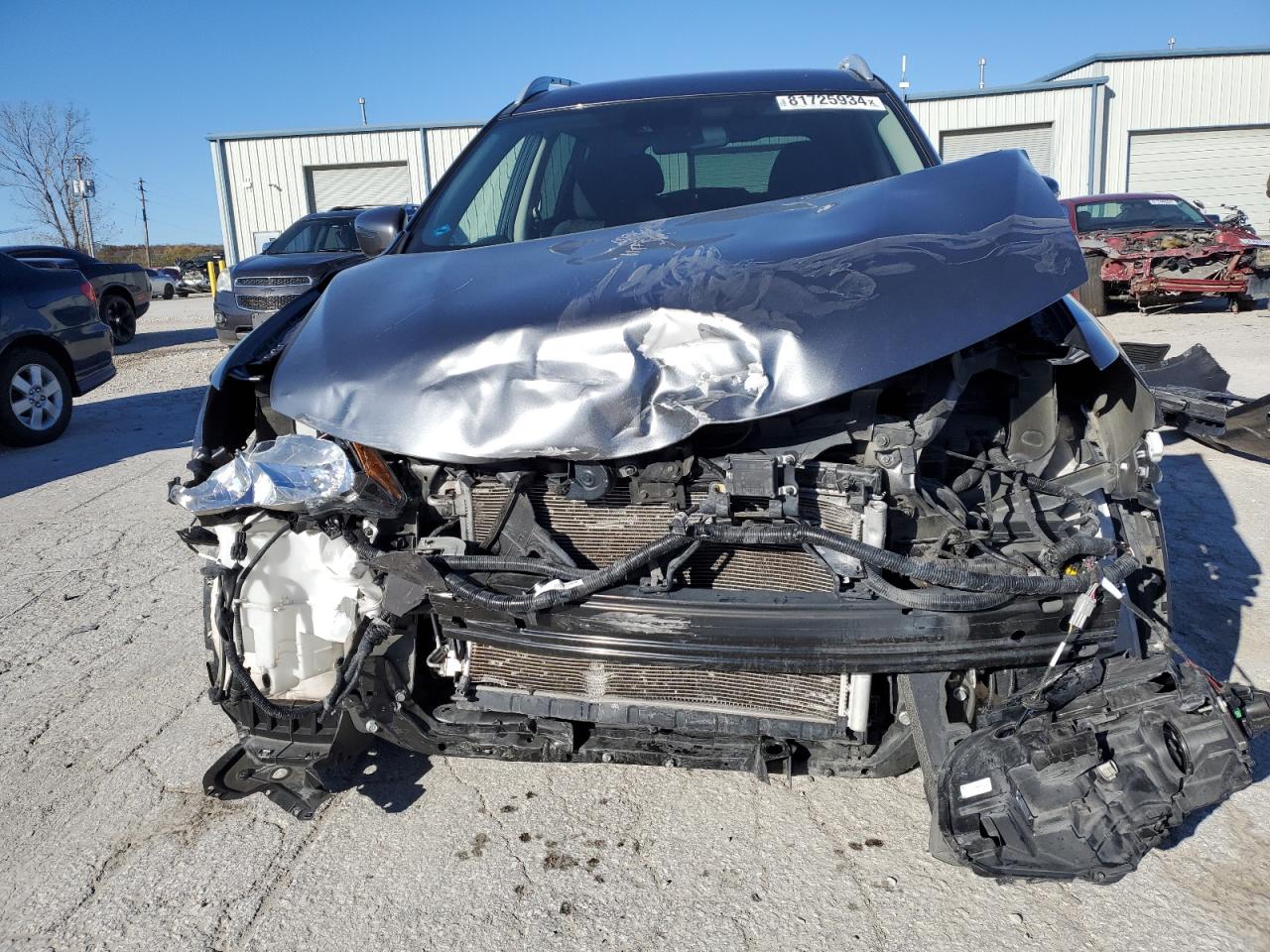 2019 Nissan Rogue VIN 5N1AT2MVXKC738267 Copart auction photo, front end / mechanical damage thumbnail 5