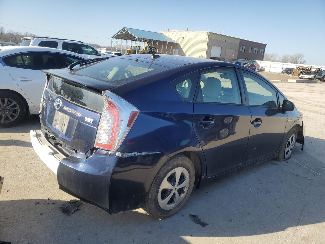 2013 Toyota Prius VIN JTDKN3DU4D1708972 Copart auction photo, front end / side damage thumbnail 3