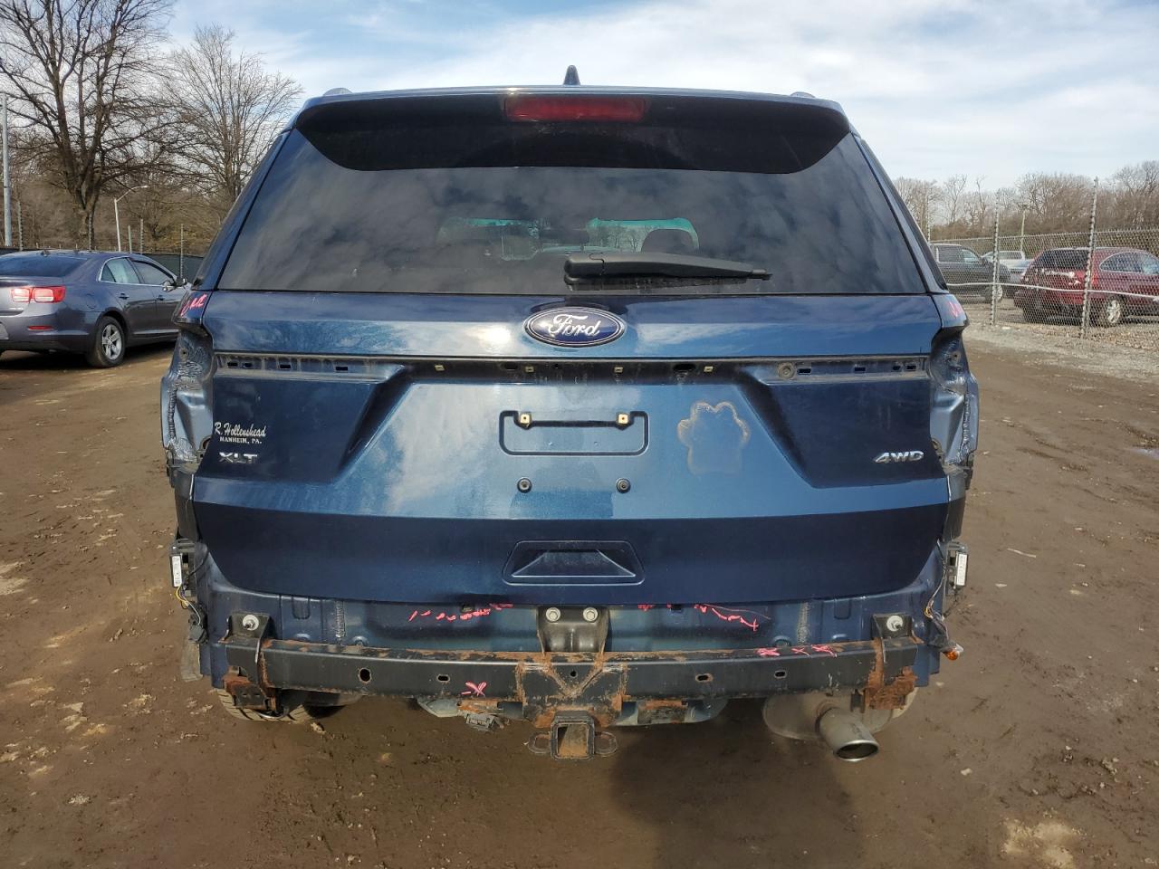 2017 Ford Explorer VIN 1FM5K8D82HGB49037 Copart auction photo, rear end / minor dent/scratches damage thumbnail 6