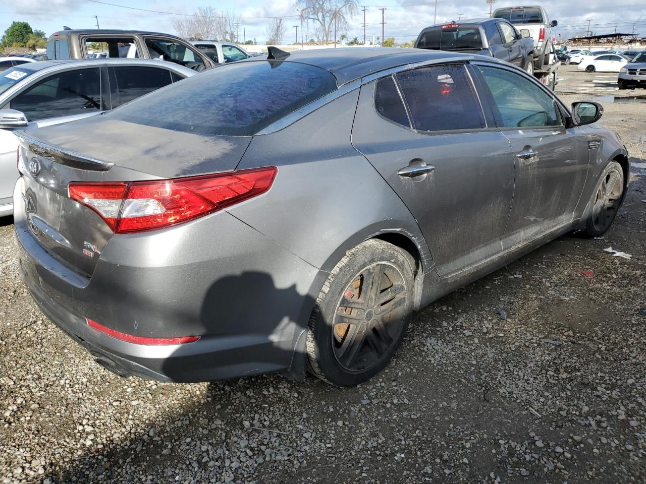 2013 KIA Optima VIN 5XXGR4A68DG152689 Copart auction photo, front end damage thumbnail 3